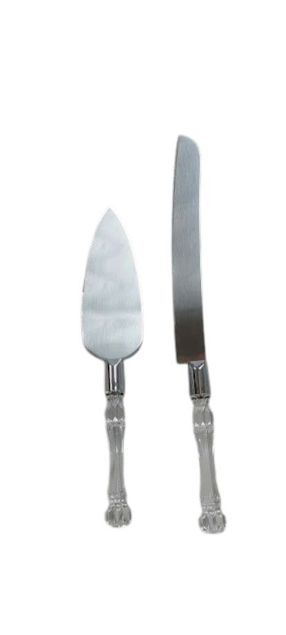 Cake Knife &amp; Server Crystal
