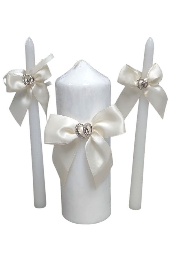 Unity Candle Set Ivory