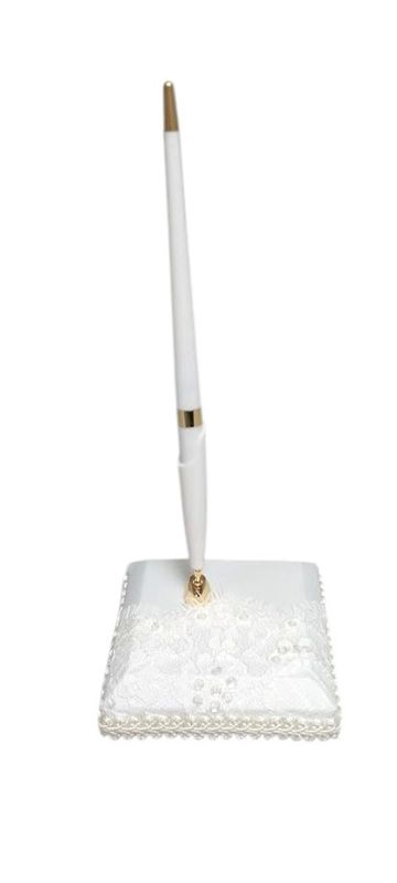 Pen Set w/Lace Ivory/Gold