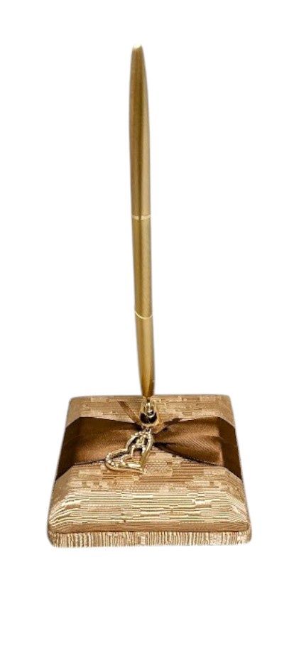 Pen Set w/Hearts  Gold
