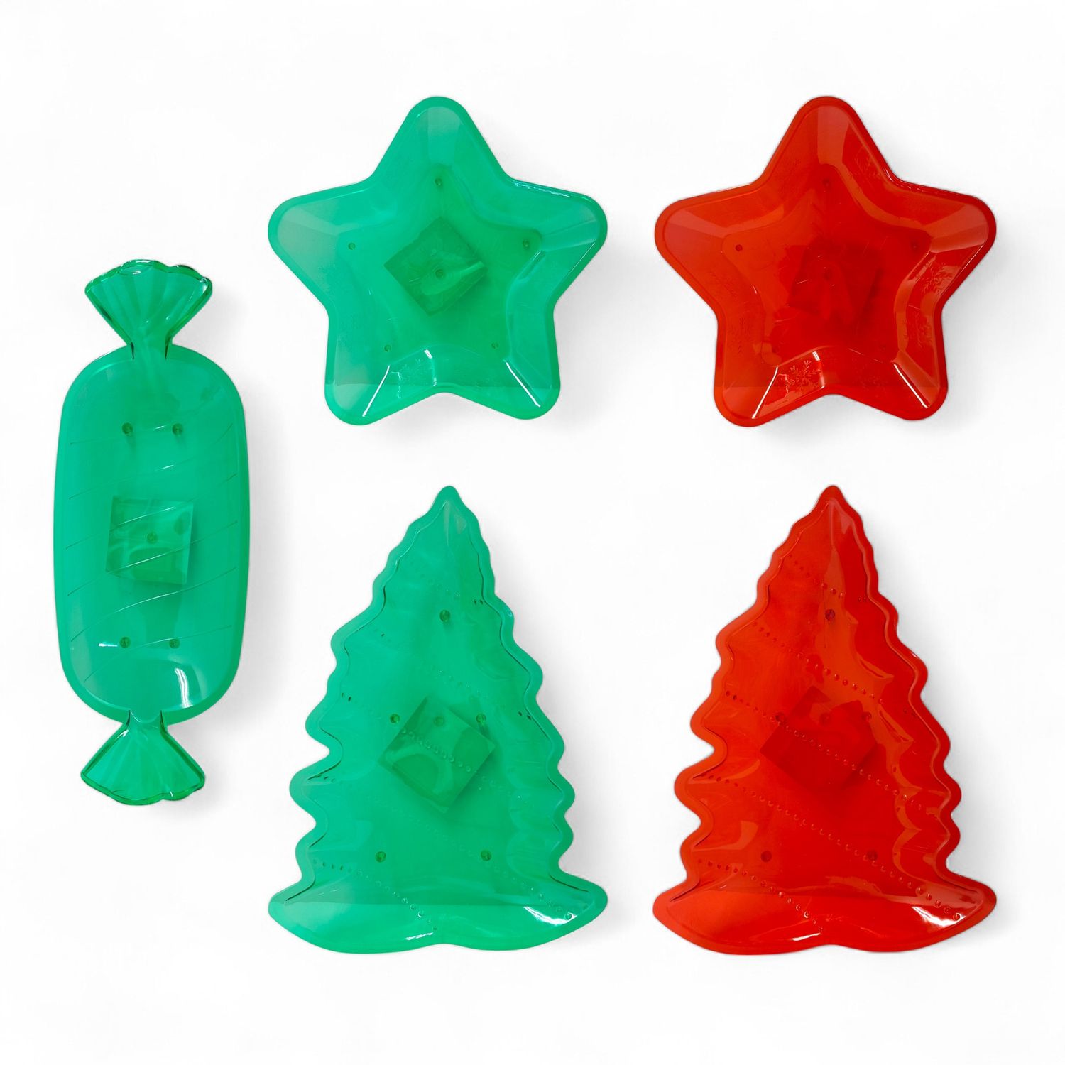 Christmas Plastic Candy Dish Assorted