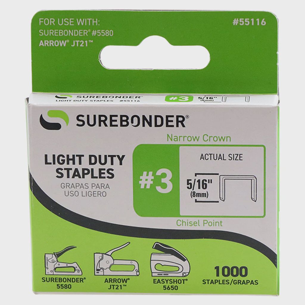 5/16" Light Duty Staples 1000pc