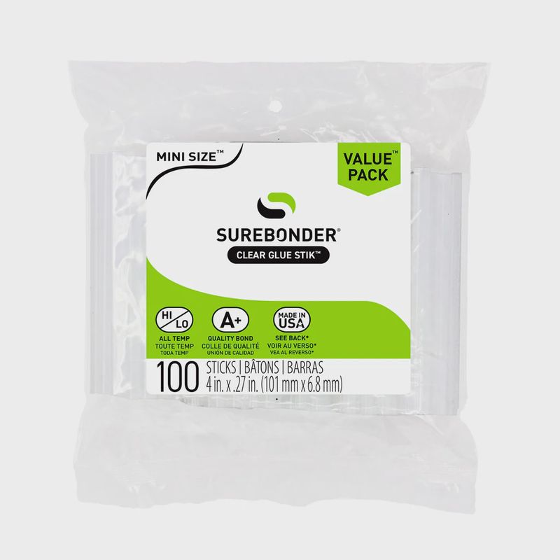 100pc 4" Mini Size Hot Glue Sticks Clear 100pc 4" Mini Size Hot Glue Sticks Clear