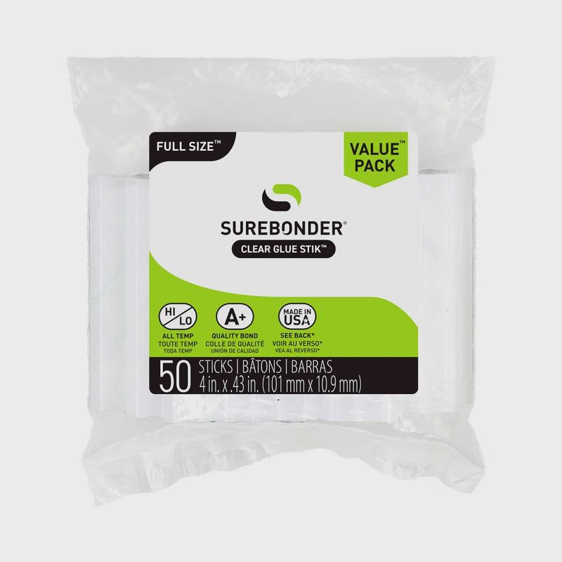 50pc 4" Full Size Hot Glue Sticks Clear 50pc 4" Full Size Hot Glue Sticks Clear