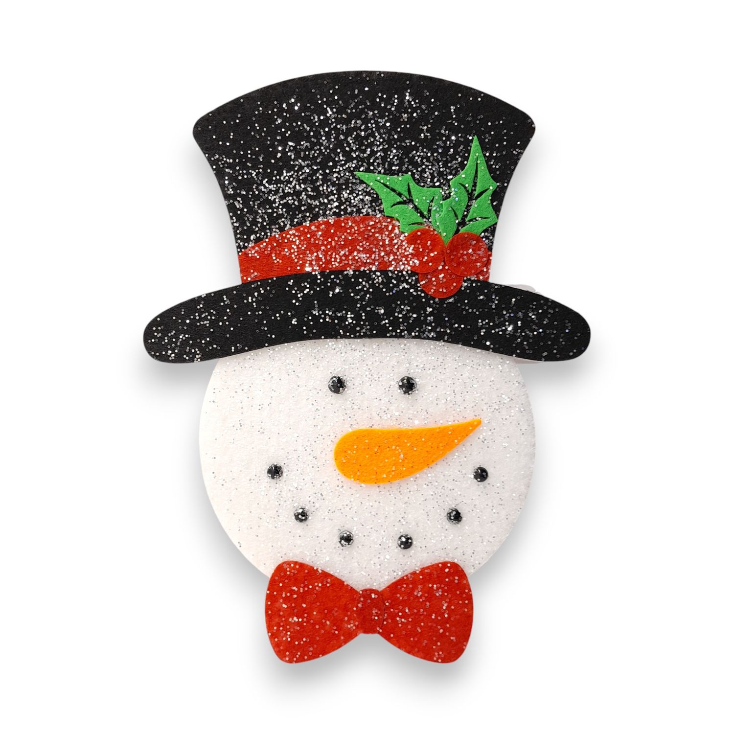 9&quot;x11.75&quot; Foam Glitter Snowman Head