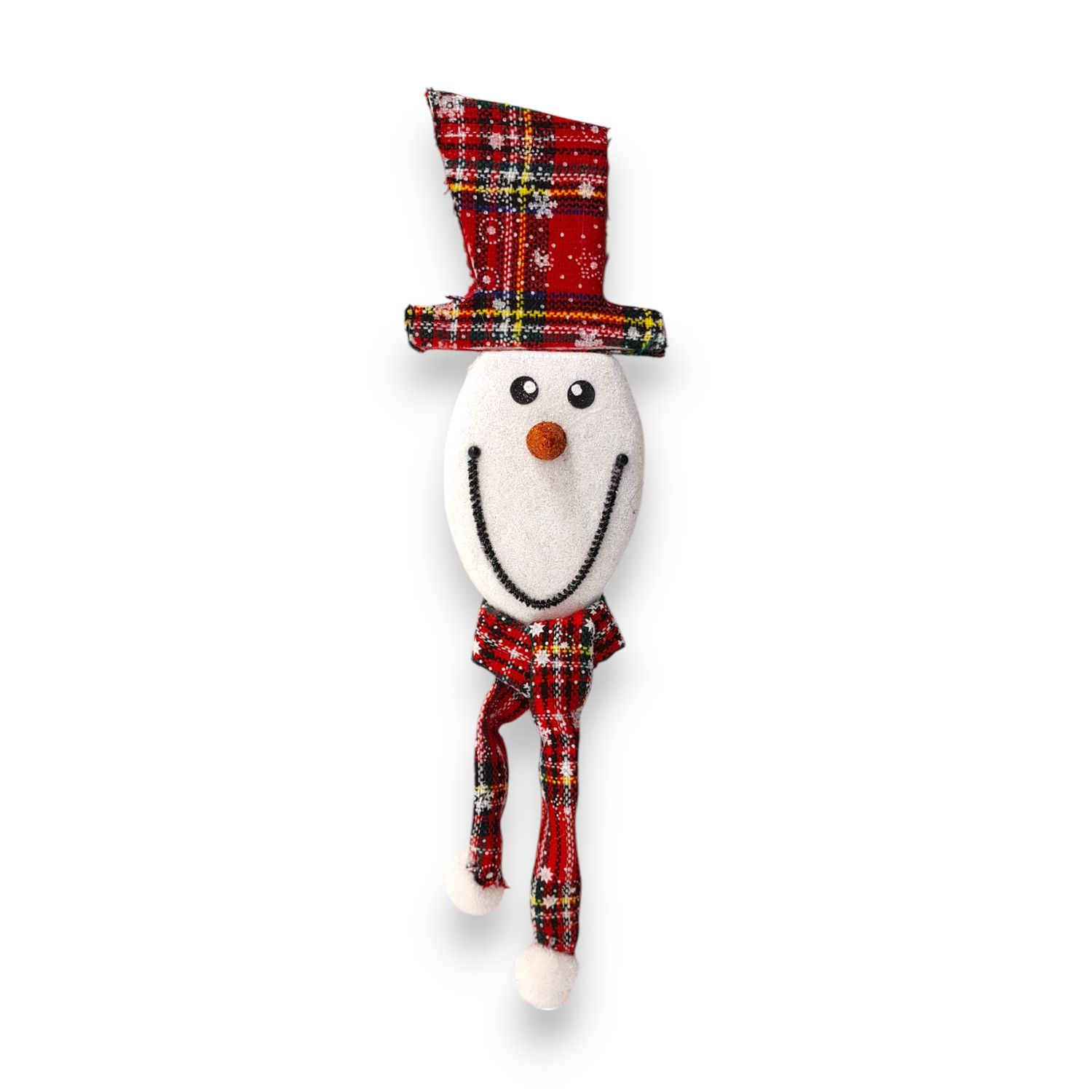 4&quot;x13.5&quot; Foam Snowman Head Ornament Red