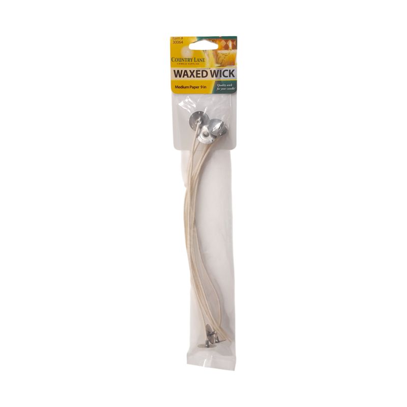 6pc 9" Medium Waxed Paper Candle Wick Clip 6pc 9" Medium Waxed Paper Candle Wick Clip