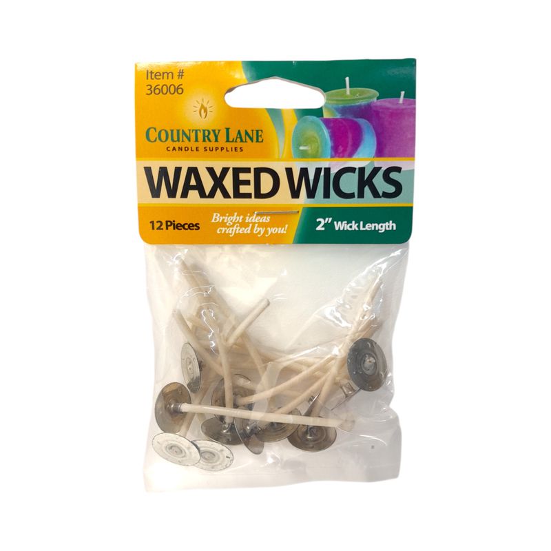 12pc 2" 15mm Waxed Prewicked Votive Tabs 12pc 2" 15mm Waxed Prewicked Votive Tabs