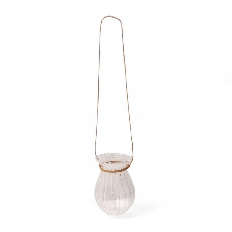 3.25&quot;x4.25&quot; Hanging Glass Votive Holder Clear