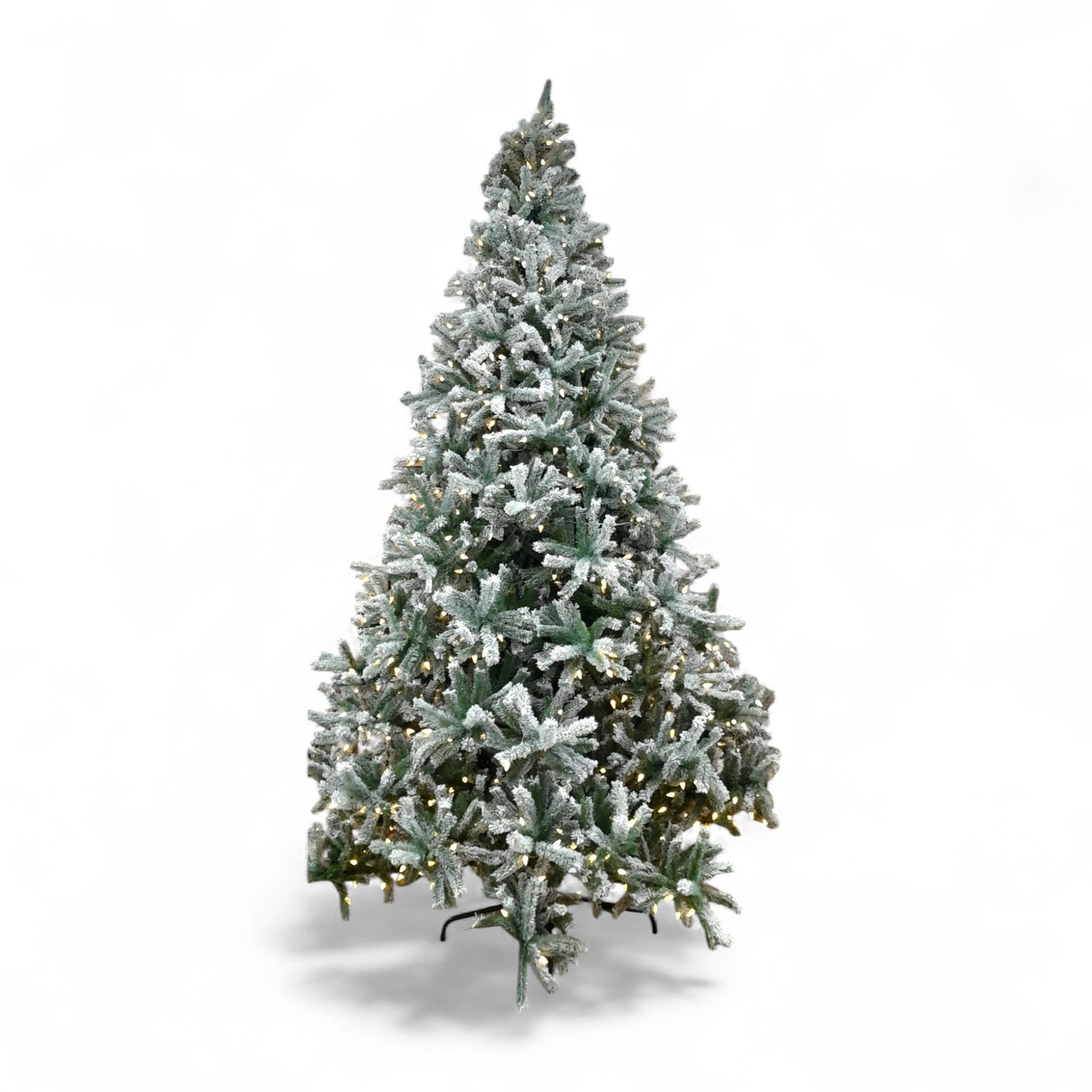 *12' Led Full Rocky Mountain Pine Tree Flocked
