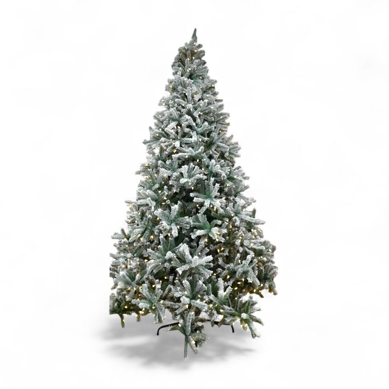 *12&#39; Led Full Rocky Mountain Pine Tree Flocked