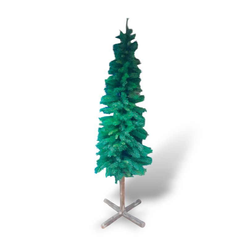 7&#39; Slim Alpine Tree on 24.5&quot; Wood Base
