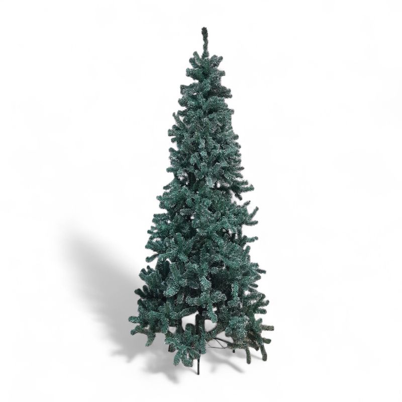 7.5&#39; Slim Frosted Black Forest Tree