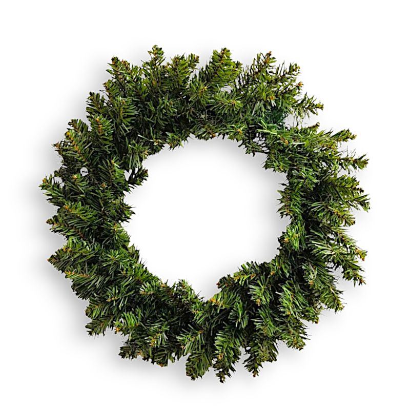 12&quot; Canadian Pine Wreath Green