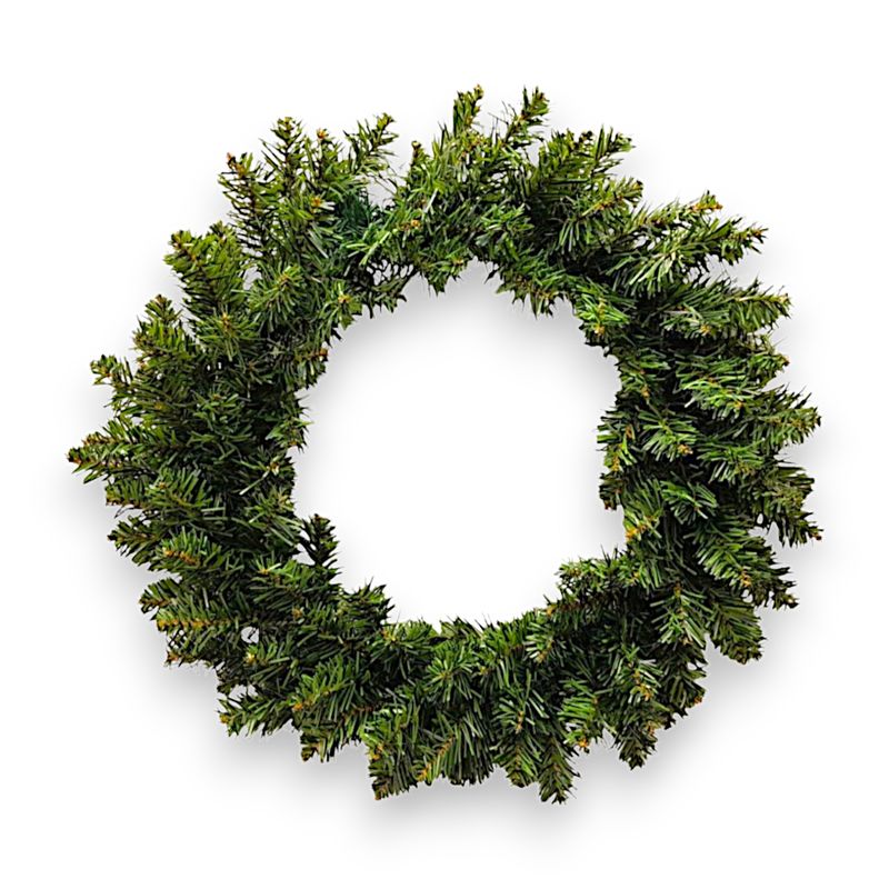 18&quot; Canadian Pine Wreath Green