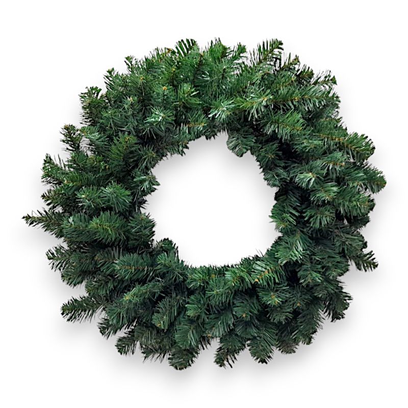 24&quot; Italian Fir Double Wreath Green