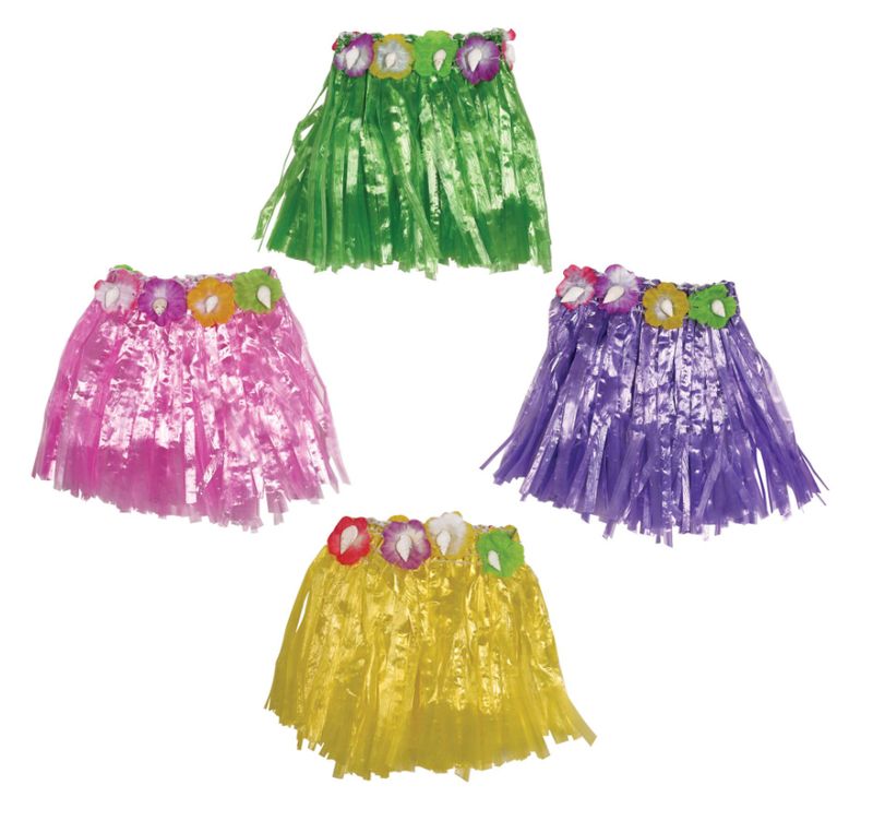 4pc 3.5&quot; Drink Hula Skirts