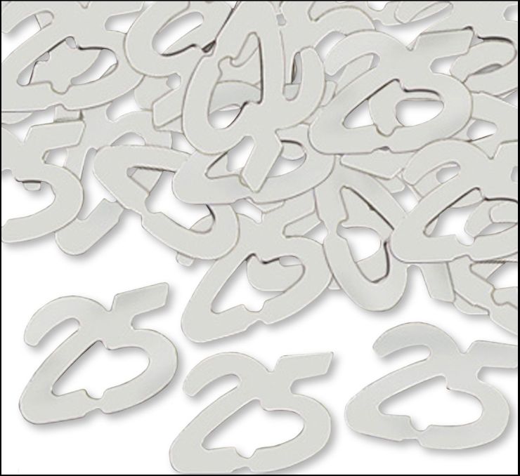 1/2oz &quot;25&quot; Confetti Silver