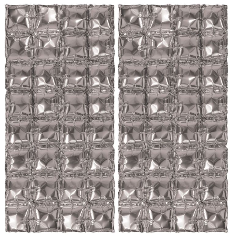 23.5"x42" Foil Balloon Backdrop Silver 23.5"x42" Foil Balloon Backdrop Silver