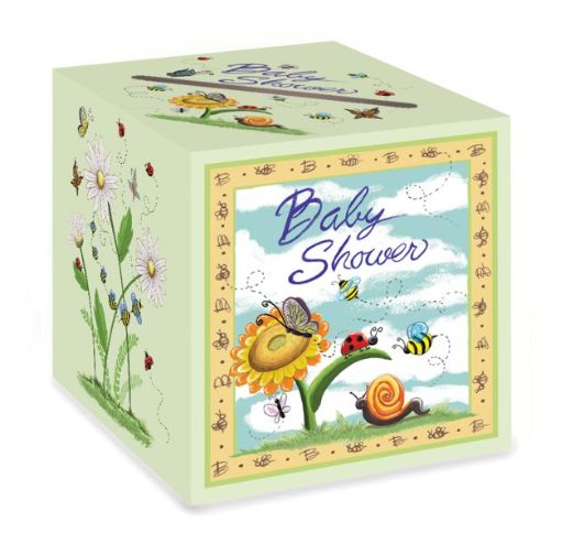 9&quot; Baby Shower Card Box Floral
