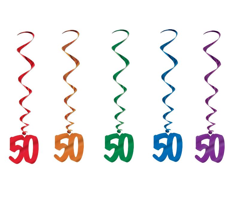 5pc 36&quot; &quot;50&quot; Whirls Multi