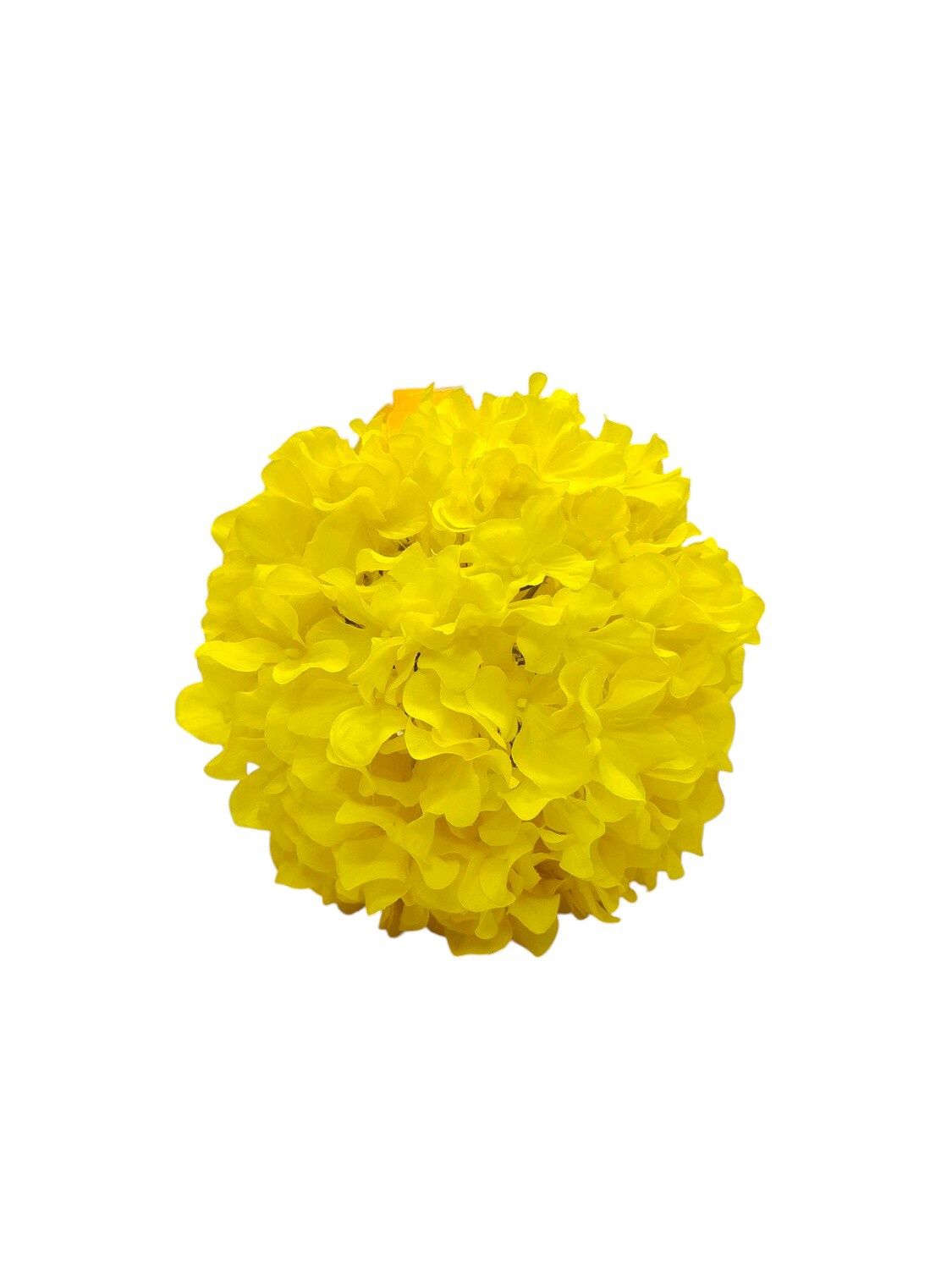 9&quot; Silk Hydrangea Flower Ball Yellow