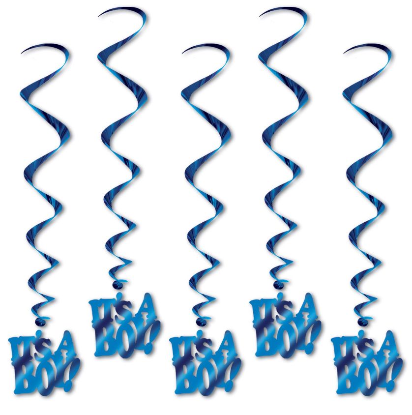 5pc 36&quot; It&#39;s a Boy! Whirls Blue
