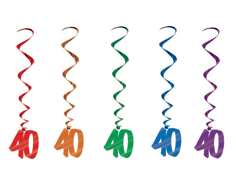 5pc 36&quot; &quot;40&quot; Whirls Multi