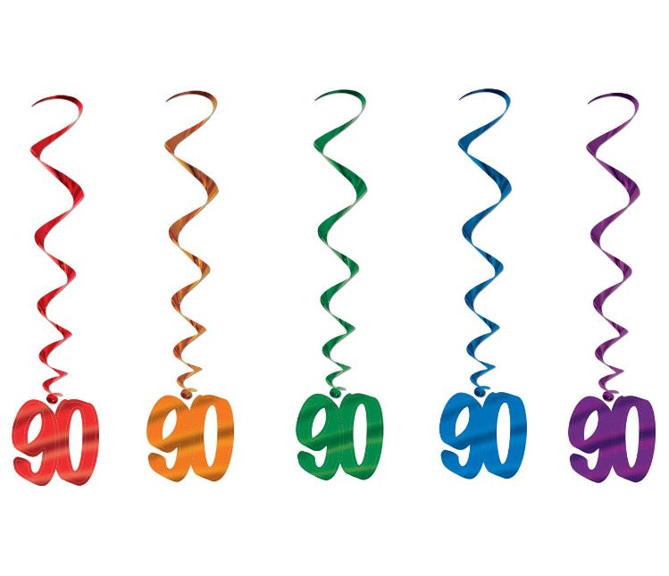 5pc 36&quot; &quot;90&quot; Whirls Multi