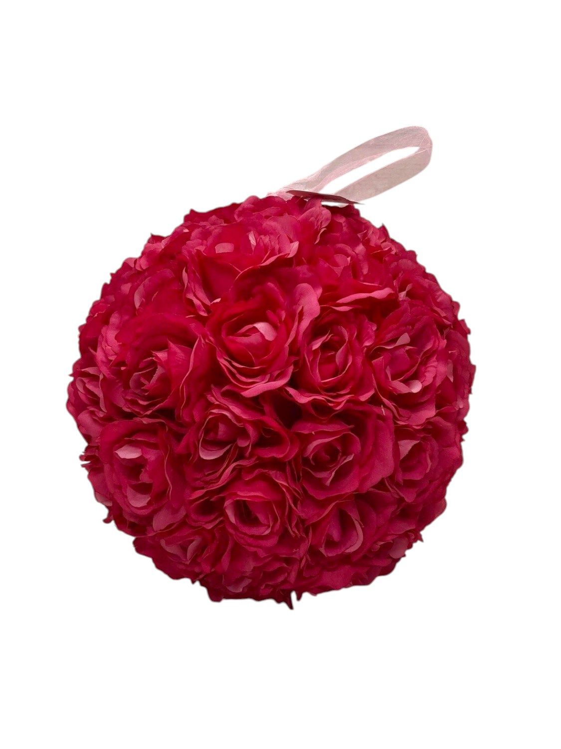 *11.5&quot; Silk Flower Ball Fuchsia
