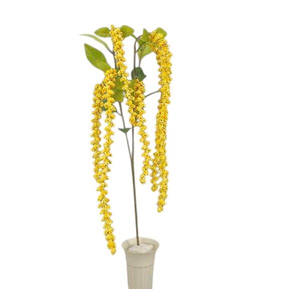 40&quot; Hanging  Amaranthus Spray x6 Yellow