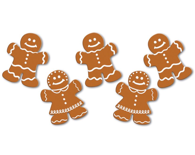 10pc 4"x5" Mini Gingerbread Cutouts
