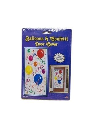 30&quot;x5&#39; Balloon/Confetti Door Cover Multi