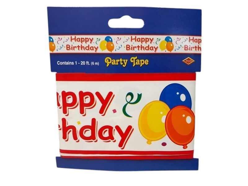 20&#39; Happy Birthday Party Tape
