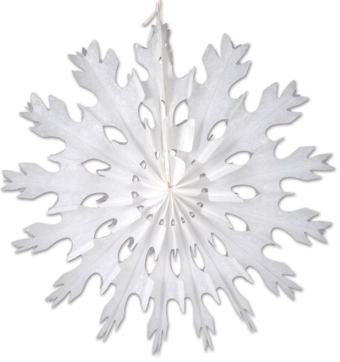 15&quot; Tissue Snowflake White