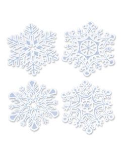 14&quot; 2-Sided Glittered Snowflake Cutout