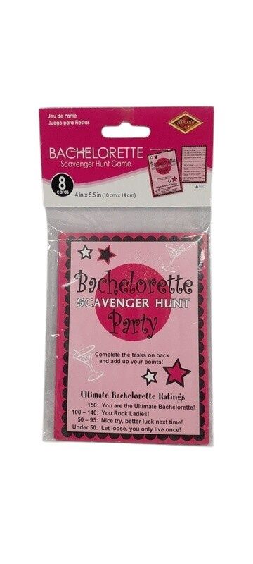 8pc Bachelorette Scavenger Hunt Game