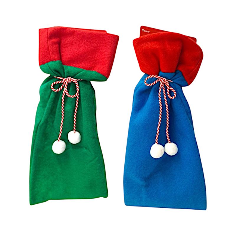 6.5&quot;x14&quot; Felt Santa Sack  Assorted