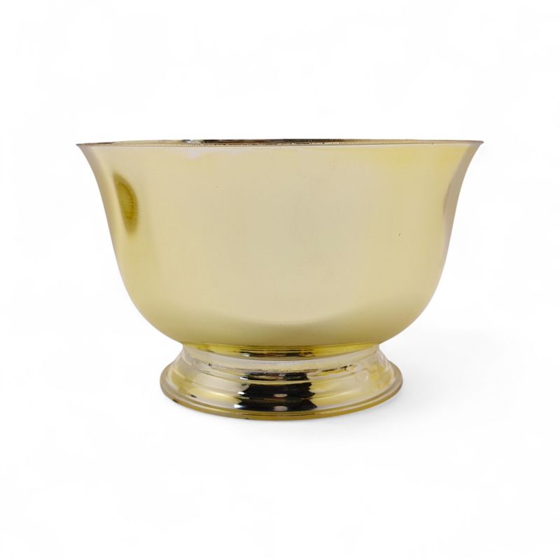 8&quot;x8&quot;x5&quot; Revere Bowl w/7.5&quot; Opening Gold (Plastic)