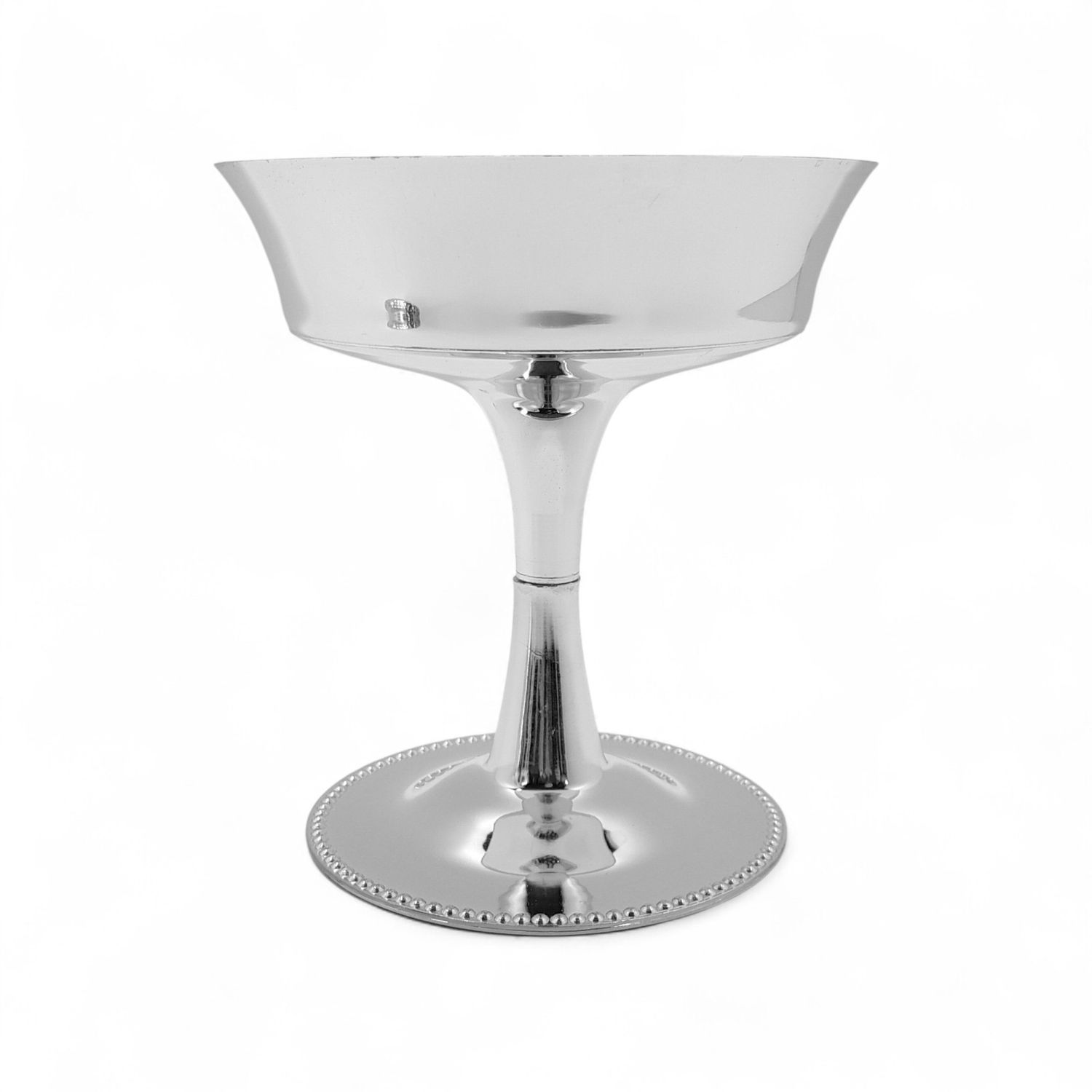 6&quot;x6&quot;x6.5&quot; Pedestal Bowl w/5.75&quot; Opening Silver (Plastic)