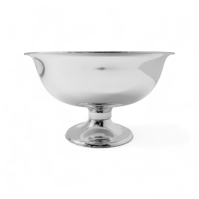 7&quot;x7&quot;x4&quot; Bowl w/6.5&quot; Opening Silver (Plastic)
