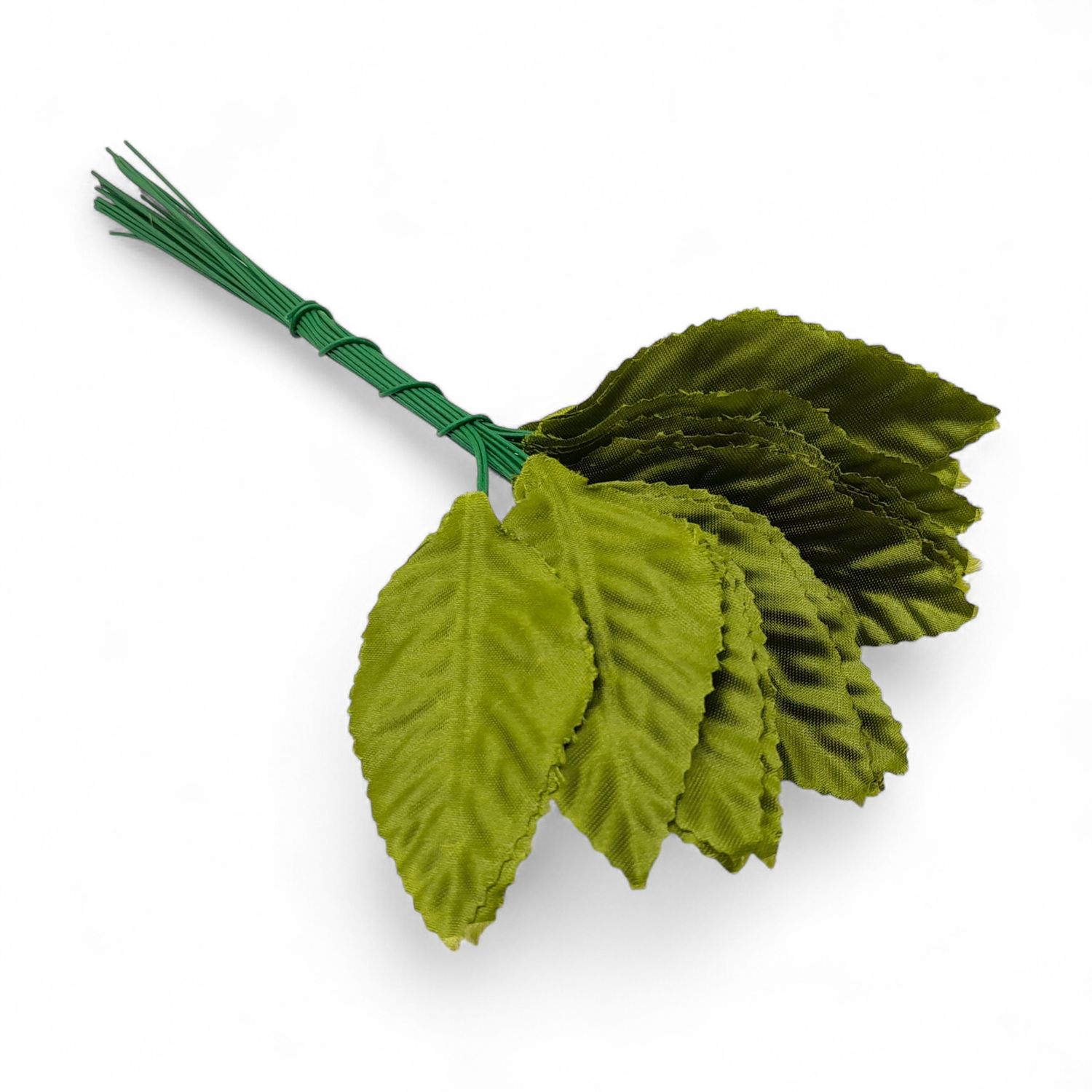 2.5" Leaves on 4" Picks 100pc Green