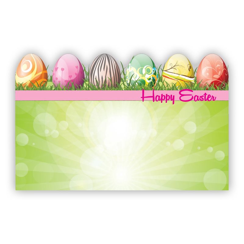 50pc Enclosure Cards Happy Easter (Eggs)