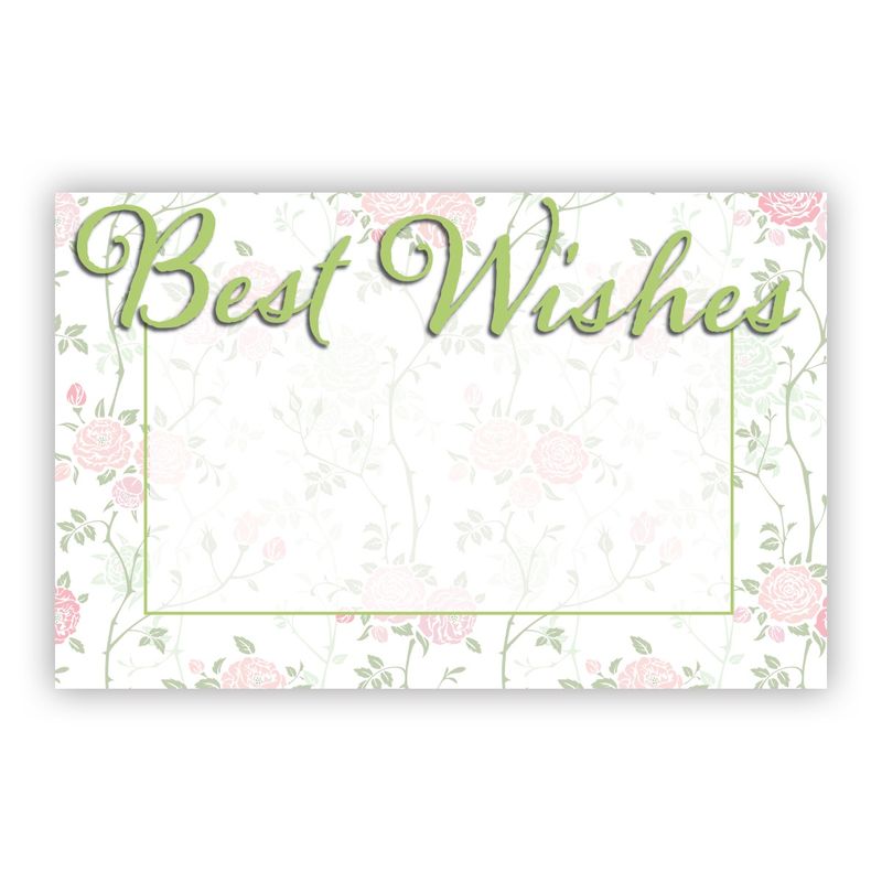 50pc Enclosure Cards  Best Wishes