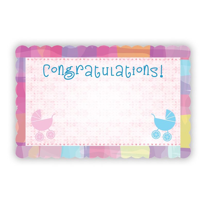 50pc Enclosure Cards Congratulations (Stroller)