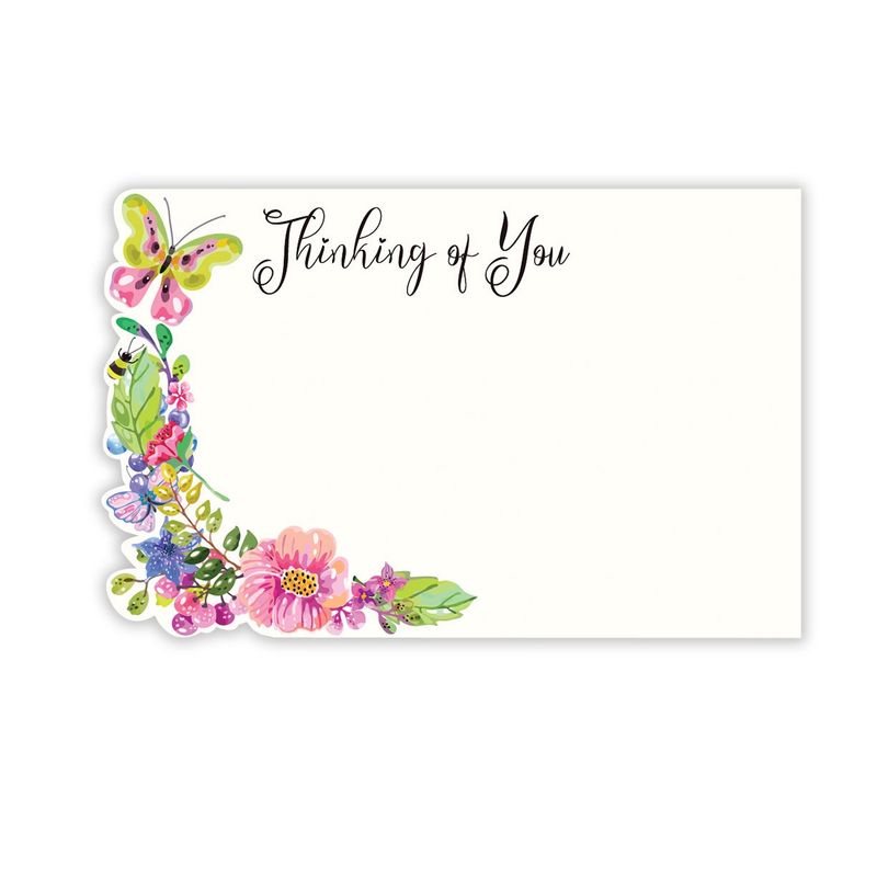 50pc Enclosure Cards Thinking of You (Flowers)