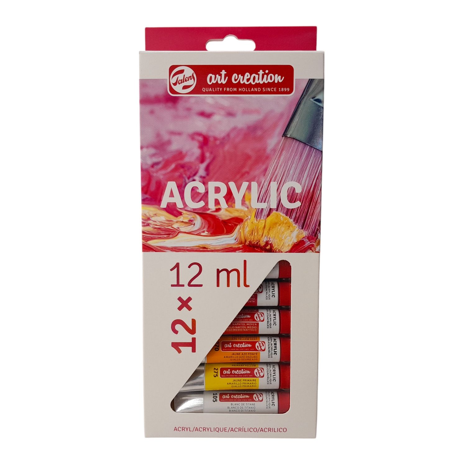 12pc 12ml Acrylic Paint Set