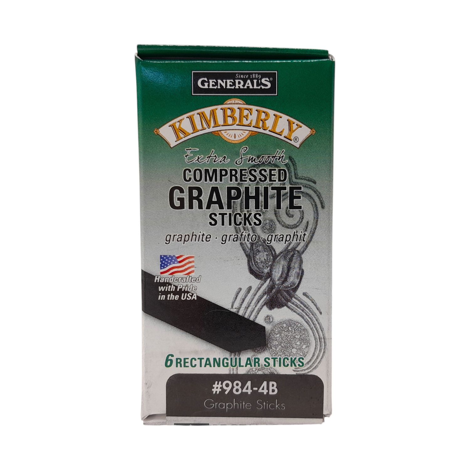 6pc 3&quot; General&#39;s 4B Graphite Sticks