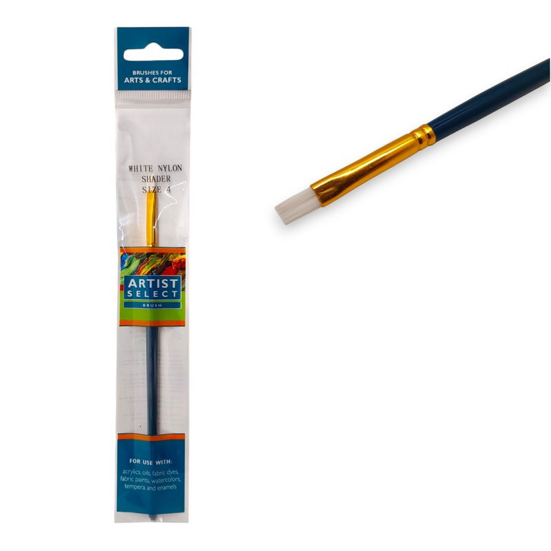 #4 White Nylon Shader Brush
