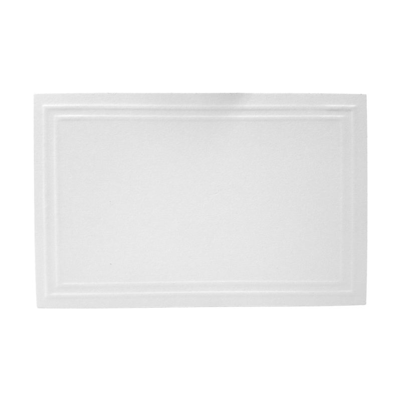50pc 3.5&quot;x2.25&quot; Enclosure Cards White